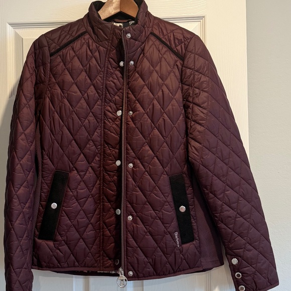 Barbour Yarrow Quilt Jacket  UK 14 / US 10 Black Cherry/ Renaissance Floral - Picture 1 of 11